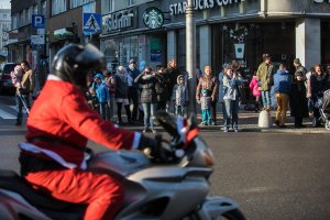 Mikołaje na motocyklach w Gdyni, fot. Karol Stańczak