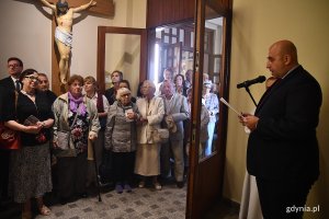 Uroczystość odsłonięcia tablicy pamiątkowej Gabriela Szczęsnego Chrzanowskiego w kościele Najświętszego Serca Pana Jezusa w Gdyni, fot. Michał Puszczewicz