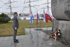 Uroczystości pod pomnikiem Josepha Conrada w Gdyni, fot. Magdalena Śliżewska