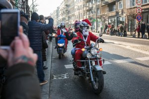Mikołaje na motocyklach w Gdyni, fot. Karol Stańczak