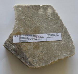 Okładzina kamienna z wapienia pińczowskiego, z budynku FE BGK przy ul. 3 Maja 27/31, fot. P. Lewinowicz