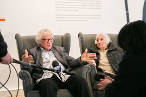 Otwarcie wystawy prac Józefa Wilkonia w Muzeum Miasta Gdyni.