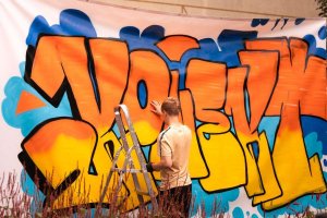 Strefa graffiti na KONEKT w Gdyni
