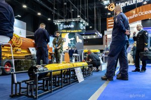 Strefa wystawców. Pierwszy dzień 23. Międzynarodowych Targów Morskich i Militarnych BaltExpo w AmberExpo (fot. Kamil Złoch)