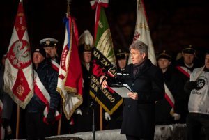 Obchody przy pomniku Ofiar Grudnia '70 w Gdyni, fot. Dawid Linkowski