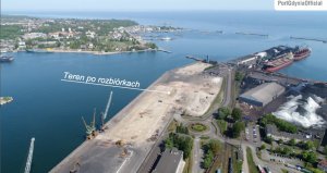 W tym miejscu powstanie nowy publiczny terminal promowy // materiały prasowe Portu Gdynia