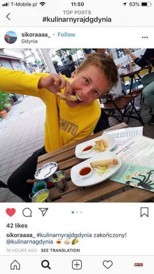 @kulinarnagdynia i #kulinarnyrajdgdynia - tak użytkownicy Instagrama oznaczali zdjęcia zrobione w restauracjach w trakcie "Weekendu Kulinarnego" fot. materiały prasowe