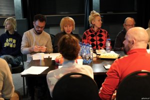 Wybrani członkowie Gdyńskiej Rady Kultury na spotkaniu w Teatrze Miejskim 