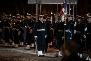 Obchody przy pomniku Ofiar Grudnia '70 w Gdyni, fot. Dawid Linkowski
