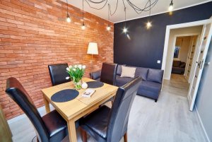 Salon w obiekcie Apartament w Centrum Gdyni