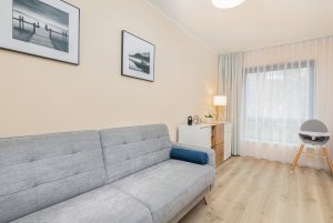 Apartament Żeromskiego 23A/13, widok na jeden z pokoi