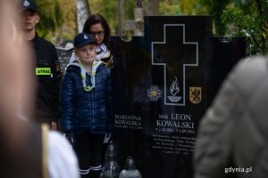 Grób mjr. Leona Kowalskiego na cmentarzu Witomińskim (fot. Natalia Kawalerowicz)