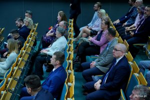 Uczestnicy gali honorującej dawc&oacute;w krwi z regionu 