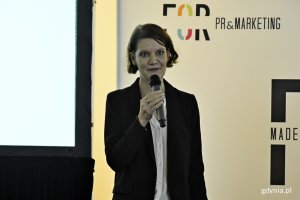 Konferencję otworzyła Katarzyna Gruszecka-Spychała, wiceprezydent Gdyni ds. gospodarki // fot. Paweł Kukla