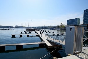 Oficjalnie powitanie pierwszej jednostki korzystającej z Mariny Yacht Park, fot. Kamil Złoch