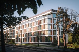 Widok nowo wybudowanego skrzydła hotelu My Story w Gdyni