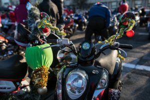 Mikołaje na motocyklach w Gdyni, fot. Karol Stańczak