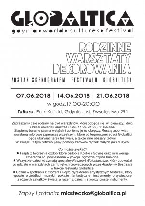 Ulotka na temat warsztatów w TuBazie, mat. prasowe
