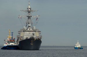 Amerykański niszczyciel rakietowy USS Farragut, fot. kmdr ppor. Radosław Pioch