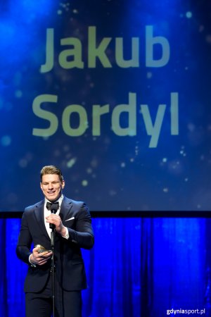 XXVII Gala Gdyńskiego Sportu w Teatrze Muzycznym w Gdyni. Jakub Sordyl, Sportowiec Roku 2025 (fot. Gdyńskie Centrum Sportu)