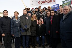 Aleksandrze Dulkiewicz poparcia udzielili pomorscy samorządowcy, w tym prezydent Wojciech Szczurek // fot. Sławomir Okoń