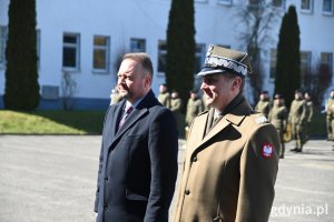 Na zdj. (z lewej): wiceprezydent Marek Łucyk i gen. bryg. Karol Molenda, Dowódca Komponentu Wojsk Obrony Cyberprzestrzeni