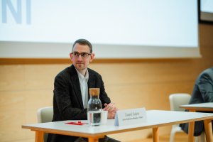 Dawid Gajos - juror Konkursu Wiedzy o Gdyni / fot. Uniwersytet WSB Merito Gdynia