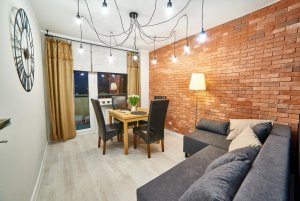Salon w obiekcie Apartament w Centrum Gdyni