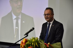 Uroczystość zakończenia misji konsularnej i przejęcia obowiązków odbyła się 9 maja w siedzibie norweskiej firmy DNV GL w Gdyni . Na zdjęciu: Olav Myklebust, ambasador Królestwa Norwegii // fot. Sławomir Okoń