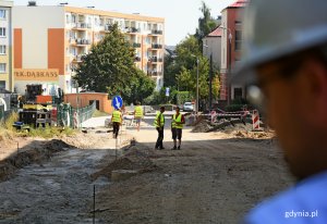 Plac budowy ul. Godebskiego na Oksywiu, fot. Kamil Złoch