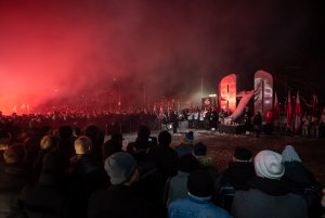 Obchody przy pomniku Ofiar Grudnia '70 w Gdyni, fot. Dawid Linkowski