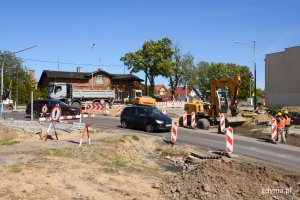  Od poniedziałku, 3 czerwca ruch na skrzyżowaniu ulicy płk. Dąbka z Trasą Kwiatkowskiego zostanie przywrócony w szerszym, niż dotąd planowano zakresie, fot. Jan Ziarnicki. 