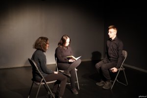 Scena ze spektaklu &bdquo;Justynka&rdquo; w reżyserii Jarka Rebelińskiego