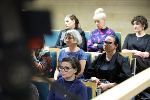 Wśr&oacute;d publiczności m.in. Katarzyna Korzeniewska, dyrektorka Gdyńskiego Centrum Kultury