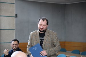 Michał Miegoń i Piotr Sobierski podczas spotkania GRK