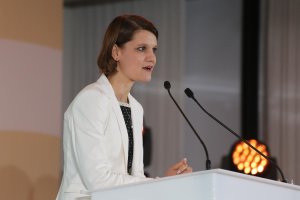 W konferencji uczestniczyła wiceprezydent Gdyni Katarzyna Gruszecka-Spychała // fot. Artur Ceyrowski