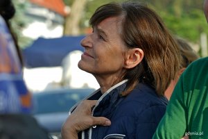 Radna miasta Małgorzata Wójcik podczas wizji terenowej przy ul. Demptowskiej 46