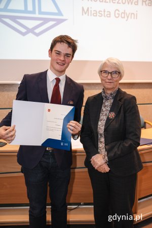 Karol Roman i Przewodnicząca Rady Miasta Gdyni Joanna Zielińska / fot. Mateusz Dietrich 