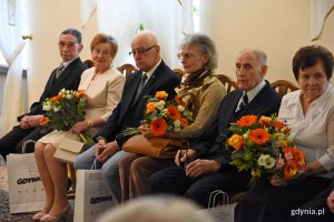Pamiątkowe Medale za Długoletnie Pożycie Małżeńskie z rąk prezydenta Gdyni Wojciecha Szczurka odebrały kolejne gdyńskie pary // fot. Paweł Kukla