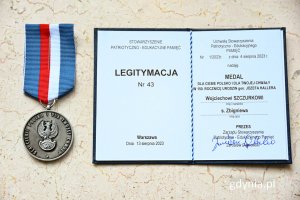 medal „Dla Ciebie Polsko i dla Twej chwały w 150. rocznicę urodzin gen. Józefa HALLERA” (fot. Michał Sałata)