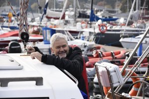 Jacht wszedł do gdyńskiej mariny 16 października o godz. 12.00. Rejs odbył się pod hasłem „Dookoła świata i za oba kręgi polarne”, fot. Jan Ziarnicki