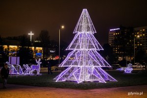 Iluminacje świąteczne #wGdyni // fot. Karol Stańczak