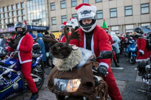 Mikołaje na motocyklach w Gdyni, fot. Karol Stańczak
