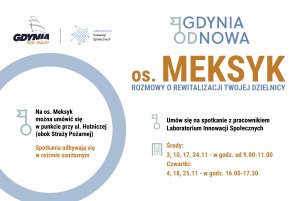 Terminy spotkań dla mieszkańców osiedla Meksyk // mat. Laboratorium Innowacji Społecznych