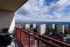 Apartament N4, widok z balkonu