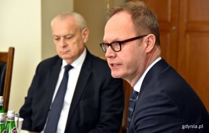 Ambasador Republiki Finlandii - Juha Tapio Ottman 26 lutego był gościem prezydenta Gdyni Wojciecha Szczurka // fot. Kamil Złoch