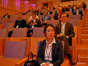 Uczestnicy 14. edycji konferencji Transport Week w jednej z sal Pomorskiego Parku Naukowo-Technologicznego Gdynia