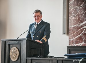 prof. UMG dr hab. Dariusz Barbucha, prorektor ds. nauki Uniwersytetu Morskiego podczas spotkania „Wspólnie dbamy o gdyńskie zabytki” // fot. Magdalena Czernek