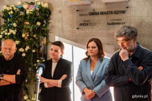 Odsłonięcie tablicy upamiętniającej Leszka Kopcia w Gdyńskim Centrum Filmowym (fot. Karol Stańczak)