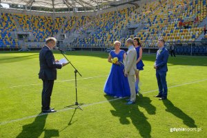 Ślub na Stadionie Miejskim / fot. Dawid Linkowski